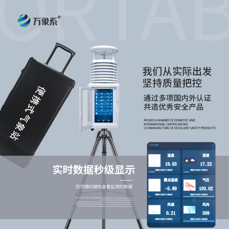 精準捕捉氣象變化——八要素便攜式氣象站，守護戶外監測全場景